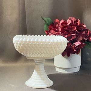 Elegant White Pedestal Bowl